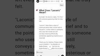 What Does quotLaconicquot Mean [upl. by Leoline]