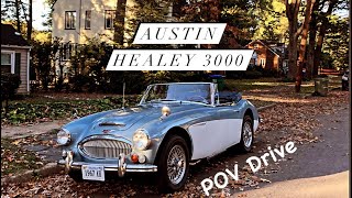 Austin Healey 3000 BJ8 POV Drive  Addicted Motors Shop Shorts SportscarWorkshops [upl. by Llenad]