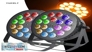 2Pcslot LED 18x10W RGBWA 5 in 1 Par Light Stage Professional DJ Review [upl. by Homovec151]