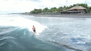 Glassy day at Keramas I Surfing Keramas Bali I Drone 4k [upl. by Kilroy420]