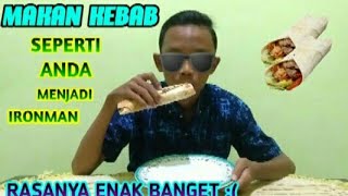 Makan kebab isi daging  kebabnya enak banget [upl. by Territus]