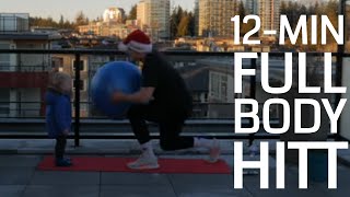 12 MINUTE FULL BODY HIIT  LEANMAS DAY 3 [upl. by Rhodia]