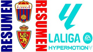 CD Eldense vs Real Zaragoza 23 Resumen  La Liga 2  20242025 [upl. by Laucsap]