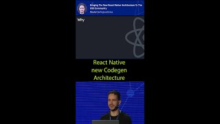 What is Codegen in new react native architecture reactnative javascript [upl. by Llenyl979]