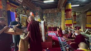 His Holiness Kyabgon Sakya Gongma Trichen Rinpoche visited KuenchokSum Shedra in Bumthang Bhutan [upl. by Hutchings944]