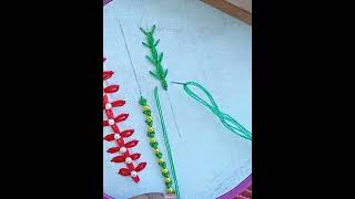 Embroidery stitch for beginners embroideryideas shortsbeta embroidery [upl. by Elvia]