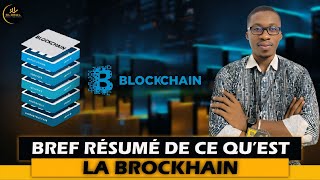 BREF RESUME DE CE QU’EST LA BLOCKCHAIN  GMI [upl. by Einahpats]