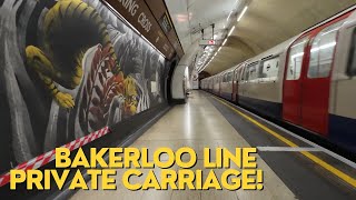 The Best Time to Travel on the Tube EMPTY London Underground Bakerloo Carriage [upl. by Eipper]