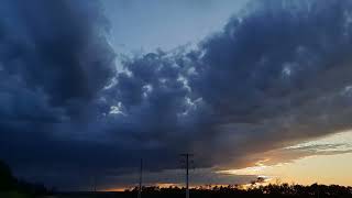 Storm forming at sunset Time Lapse [upl. by Yelrahs]