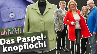 oh NÄH – Paspelknopfloch nähen  mit Inge SzoltysikSparrer Aufz v 06012023 [upl. by Lark]