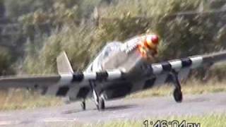 GIANT P51B good 2nd flight [upl. by Dimo]