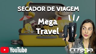 O Melhor Secador BIVOLT de viagem  Mega Travel [upl. by Deehahs]