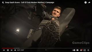 Soap Death Scene Call Of Duty Modern Warfare 3 Campaign [upl. by Suriaj]