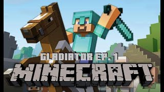 Building a base Minecraft Gladiator Minecraft Bedrock Edition [upl. by Saideman]