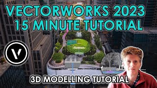 Vectorworks 2023 15 Minute 3D Modelling Tutorial [upl. by Irrok]