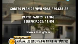 Visión Siete Beneficiarios del Plan Procrear inician el martes los trámites [upl. by Solracnauj]