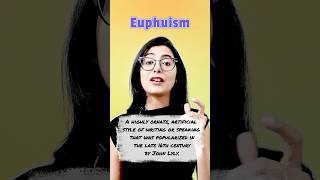 Euphemism Vs Euphuism englisliterature literaryterms [upl. by Ahsoyem]