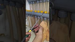 Water heating pipe joint tightening process Good tools and machinery can increase work efficiency [upl. by Greg571]