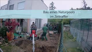 Naturpoolbau im Zeitraffer [upl. by Oderf]