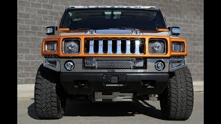 2006 H2 Hummer Fusion Orange Custom Showtruck Fuel Wheels [upl. by Bastien668]