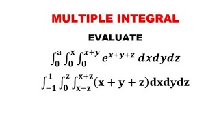 btechmathshub7050Multiple Integrals Problem [upl. by Haimrej]