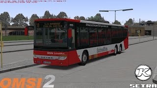 Omsi 2  Berlin X10  Line X10  Setra S418LE Facelift Automatic [upl. by Ecnarret]