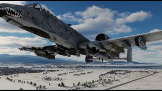 DCS A10II Close air support in the peer to peer fight [upl. by Ymij]