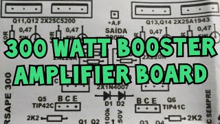 300 watt class ab booster amplifier circuit diagram [upl. by Mamoun]