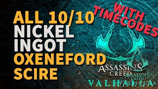 All Nickel Ingot Locations Oxenefordscire Assassins Creed Valhalla [upl. by Yajeet934]