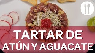 Recetas de cocina Carrefour  Tartar de atún y aguacate [upl. by Ahsiel881]