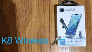 K8 Wireless Microphone 🎤 [upl. by Staford426]