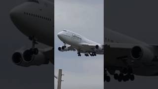 Lufthansa 747400 cloudy landing in Toronto [upl. by Taryne70]