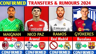 ALL CONFIRMED AND RUMOURS SUMMER TRANSFER NEWSDONE DEALS✔MAIGNAN TO MAN CITYNICO PAZ TO ARSENAL [upl. by Enniroc]