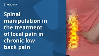 Benefits of One Session of Spinal Manipulation in Patients With Chronic Low Back Pain [upl. by Akessej743]