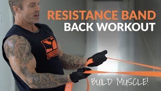 Awesome AtHome Back Workout Using Resistance Bands [upl. by Ymeon]