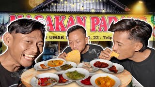 BORONG SEMUA LAUK NASI PADANG Rp10000 TERLEZAT VIRAL DESA MERANTI [upl. by Maribel]