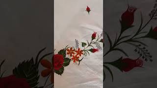 Complete bed sheet design copmlete bedsheet painting design [upl. by Helsa]