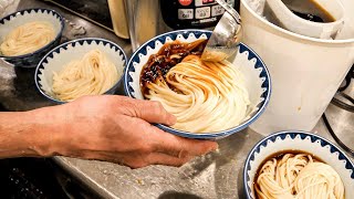 朝６時３０分から驚異的な仕込みを始める鉄人店主の1日が衝撃的すぎた丨Best Udon in Osaka [upl. by Nakah]