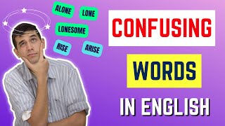 English Vocabulary Confusing words in English [upl. by Lleral]