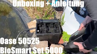 Oase 50525 BioSmart Set 5000  DurchlauffilterSet  Gartenteich Overview Unboxing und Anleitung [upl. by Yahiya647]