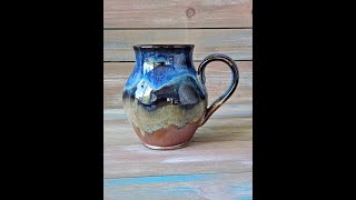 LAYERING AMACO GLAZES ANCIENT COPPER SAPPHIRE FLOAT AND OATMEAL [upl. by Nnaeilsel]