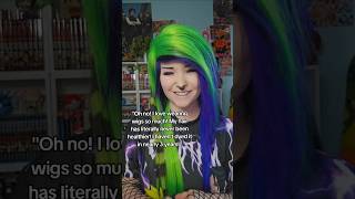 Does anyone else relate dyedhair emo wig gamergirl twitchstreamer wigs healthyhair [upl. by Adnahsal]