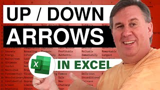 Excel  How To Add Up And Down Green And Red Arrows To Excel  Episode 2007 [upl. by Nevil]