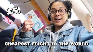 i went on the cheapest flight in the world  only £5  clickfortaz [upl. by Zared]