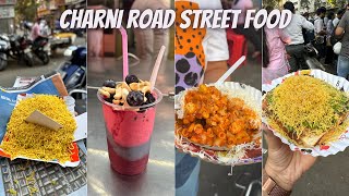 Best of Charni Road Street Food  Sev Khamani Jalebi Fafda Pasta amp More  Mumbai Street Food [upl. by Siuqaj]