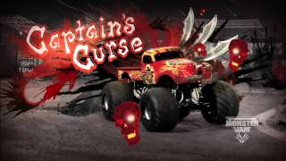 Monster Jam  Monster Jam Path of Destruction  Captains Curse Monster Truck Highlights [upl. by Elodia]