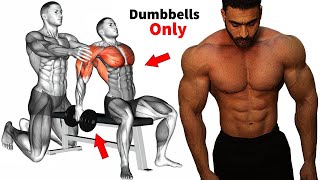 Upper Body Workout Wtih Dumbbells Shoulderchesttricepsbicepsback [upl. by Ttezzil]