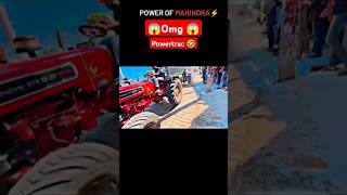 😱Mahindra 575 vs powertrac 😱farming agriculture shortsfeed facts stunt vairalvideo vidio [upl. by Eecyac]