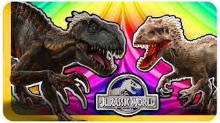 INDORAPTOR VS INDOMINUS REX  Jurassic World Evolution  Who Would Win [upl. by Kenison732]