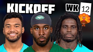 Black Friday NFL Football Dolphins Jets Projections [upl. by Capwell]